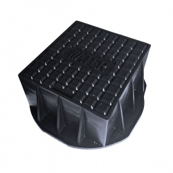 Stop Tap Box 185mm x 190mm x 75mm - Black Polypropylene